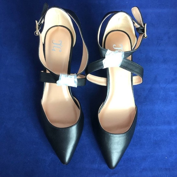 SALE - NWOB Journey + Crew Strappy Black Pumps - Picture 2 of 10